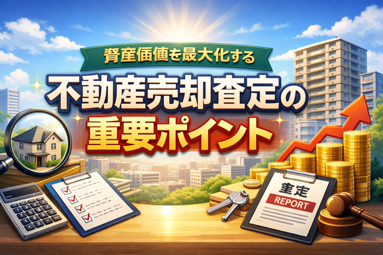 資産価値を最大化する不動産売却査定の重要ポイント | コラム | 管理物件募集|建設設備に強い賃貸管理会社 株式会社sqced