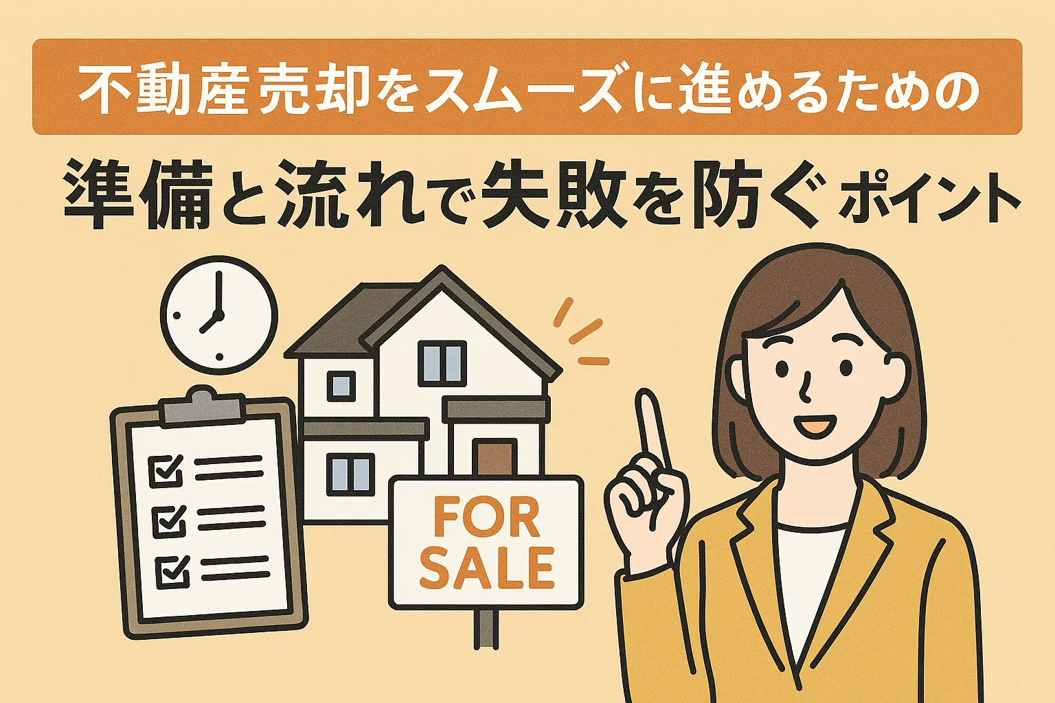 不動産売却をスムーズに進めるための準備と流れで失敗を防ぐポイント