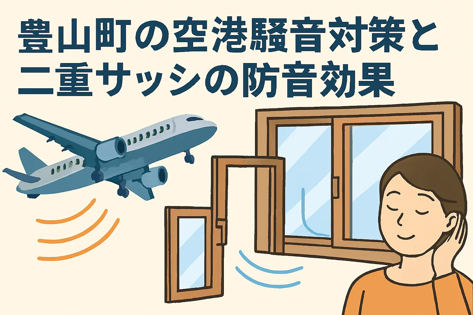 豊山町の空港騒音対策と二重サッシの防音効果