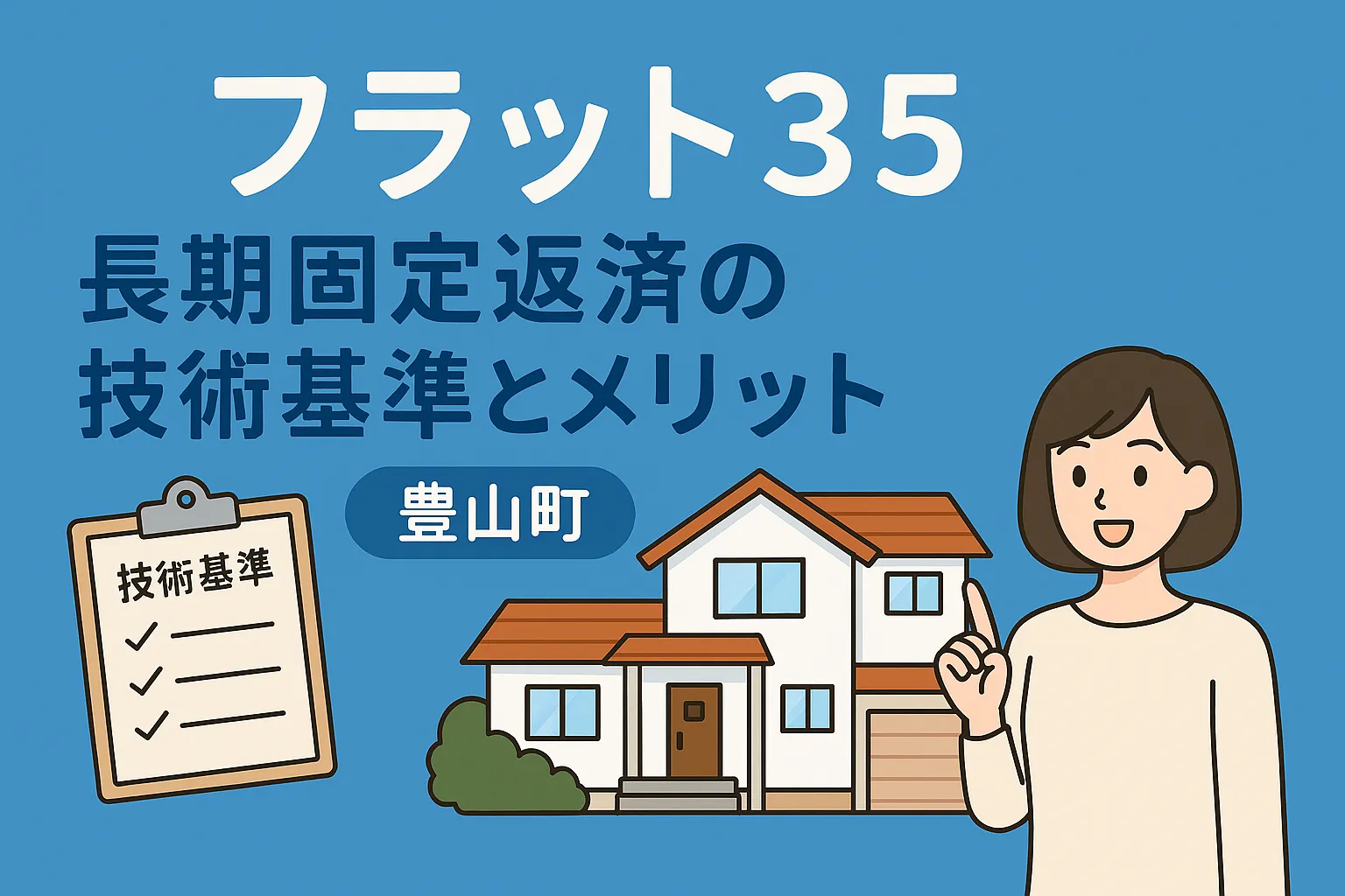 豊山町のフラット35長期固定返済の技術基準とメリット