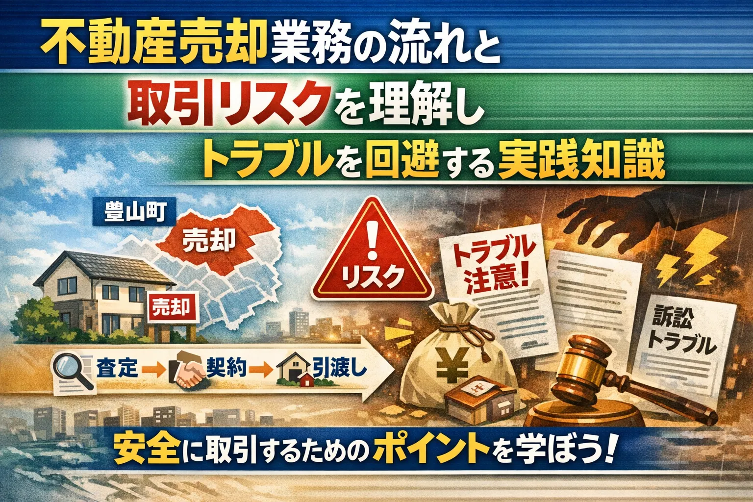 不動産売却業務の流れと取引リスクを理解しトラブルを回避する実践知識