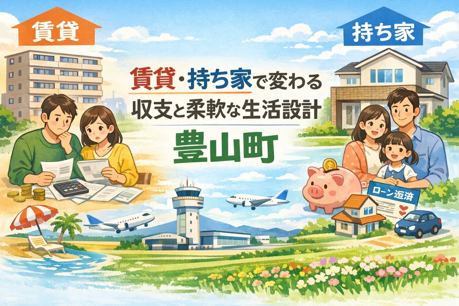 豊山町の賃貸・持ち家で変わる収支と柔軟な生活設計