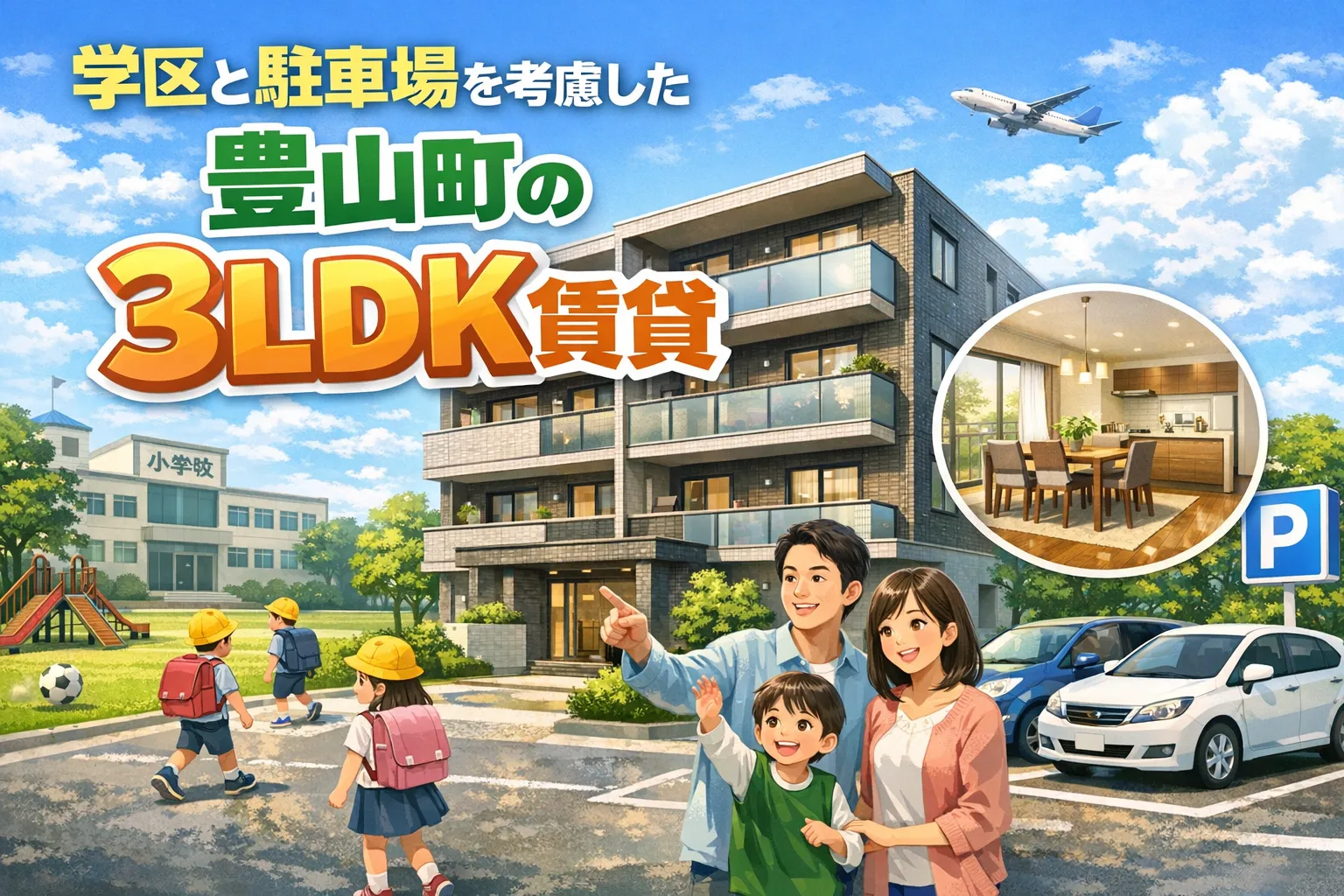 豊山町の学区と駐車場を考慮した3LDK賃貸の騒音対策