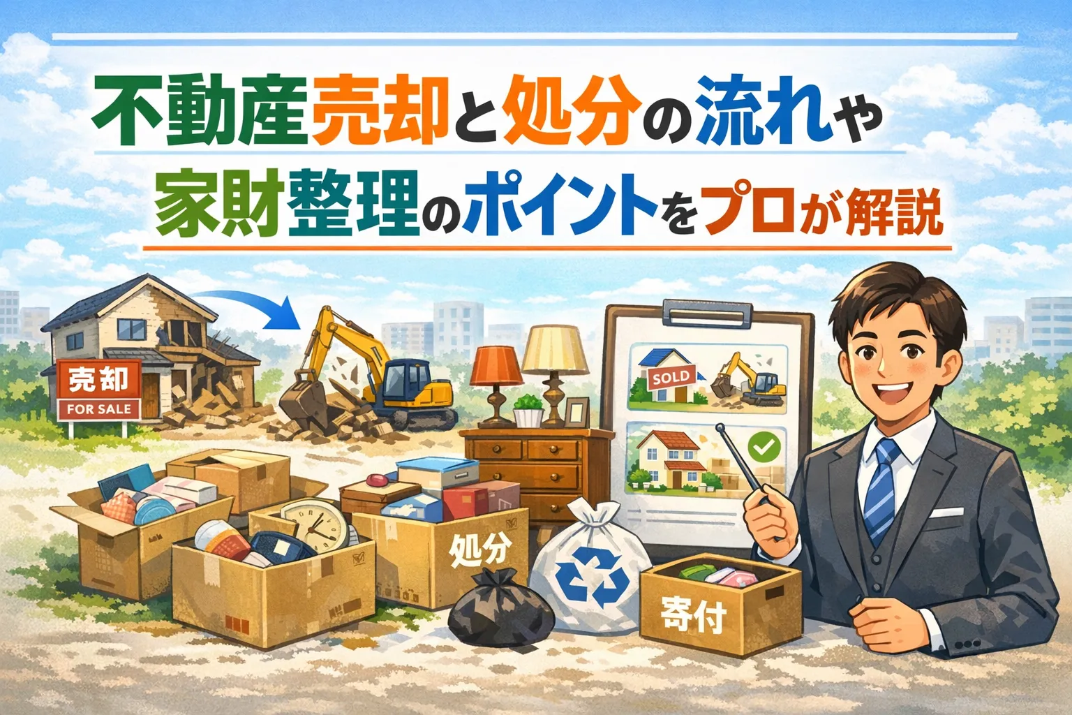 不動産売却と処分の流れや家財整理のポイントをプロが解説