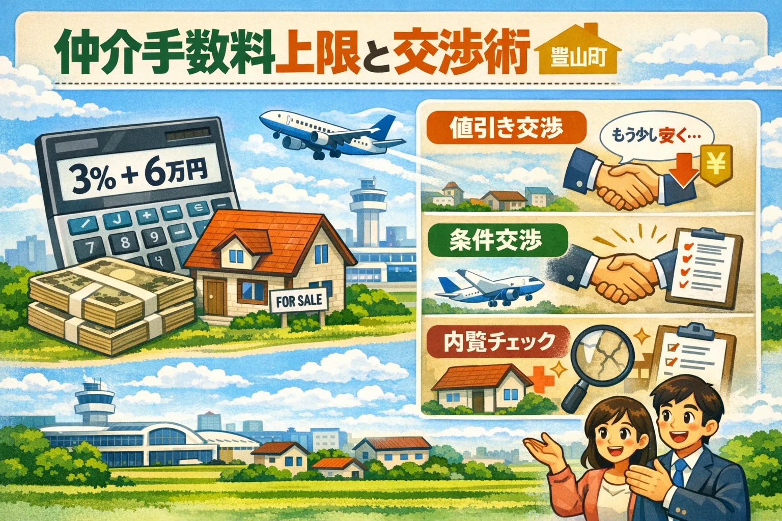 豊山町で仲介手数料上限と交渉術