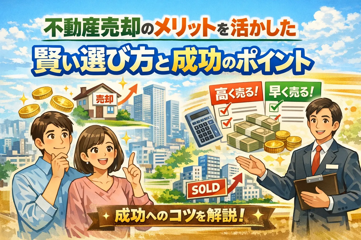 不動産売却のメリットを活かした賢い選び方と成功のポイント