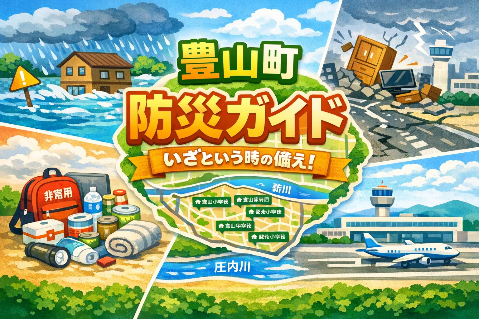 豊山町の防災ガイドを読み解く