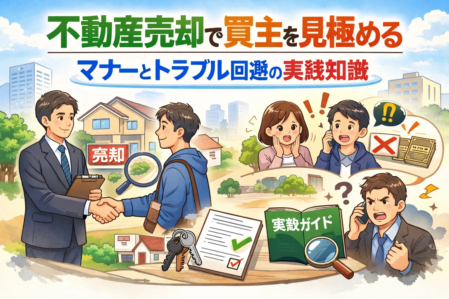 不動産売却で買主を見極めるマナーとトラブル回避の実践知識