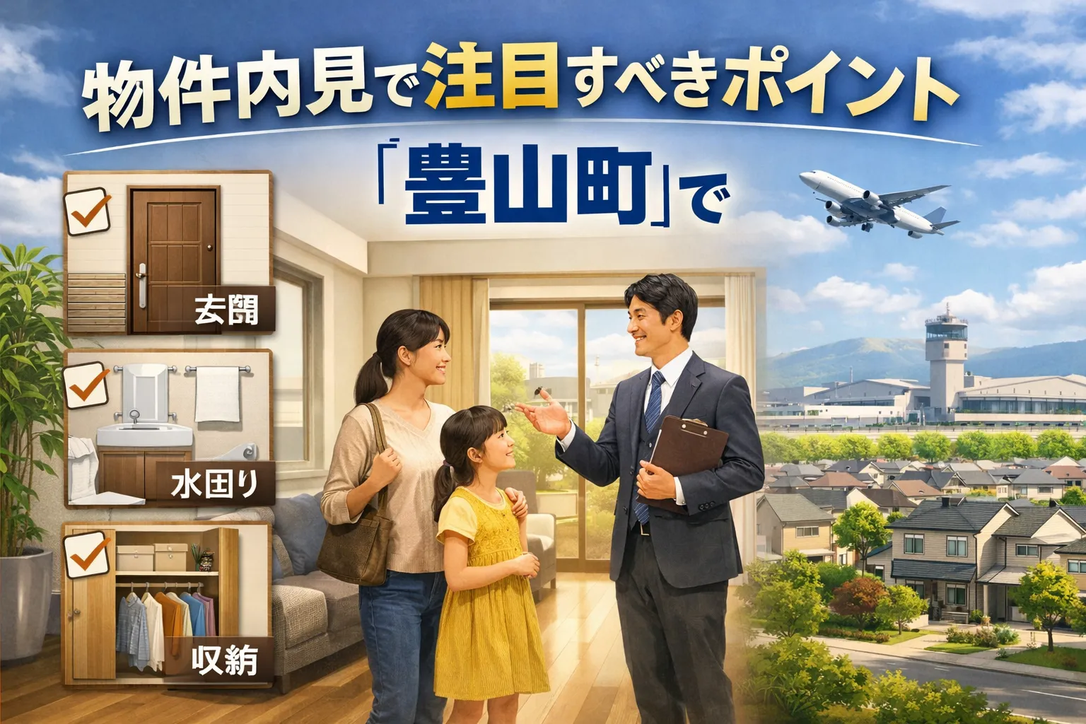 豊山町の物件内見で注目すべきポイント