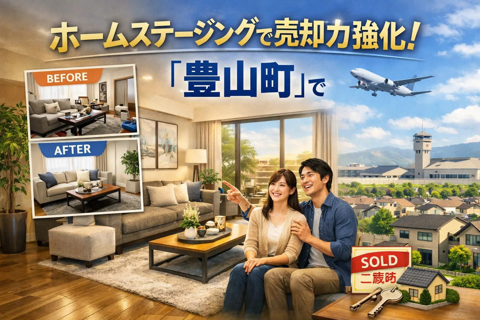 豊山町のホームステージングで売却力強化