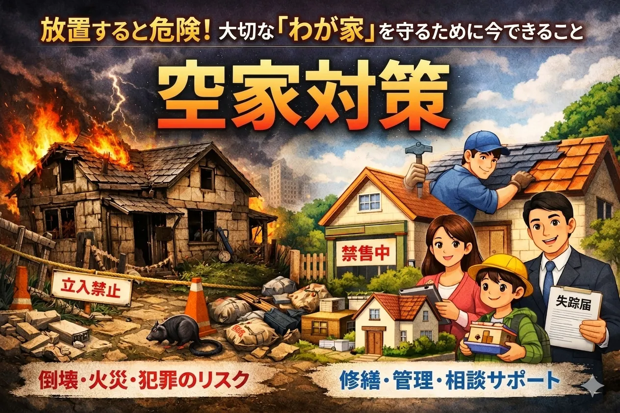放置すると危険!大切な「わが家」を守るために今できること