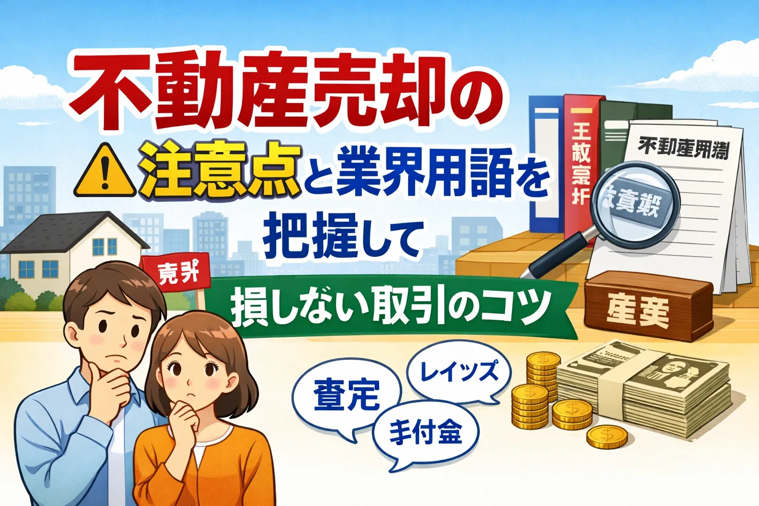 不動産売却の注意点と業界用語を把握して損しない取引のコツ