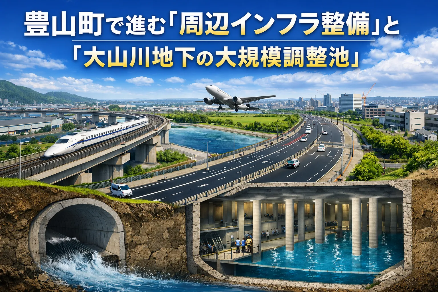 豊山町で進む“周辺インフラ整備”と“大山川地下の大規模調整池”