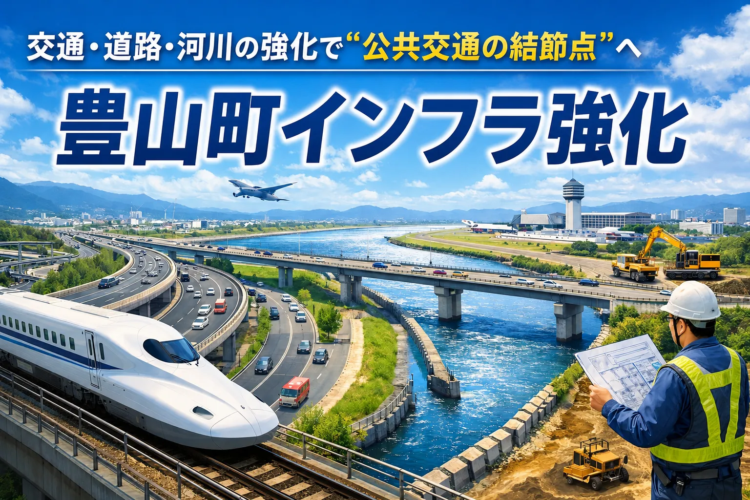 【豊山町インフラ整備】交通・道路・河川の強化で“公共交通の結節点”へ