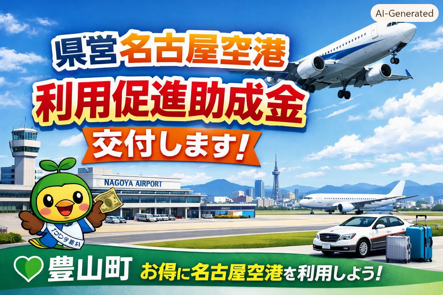 豊山町の「県営名古屋空港利用促進助成金」とは