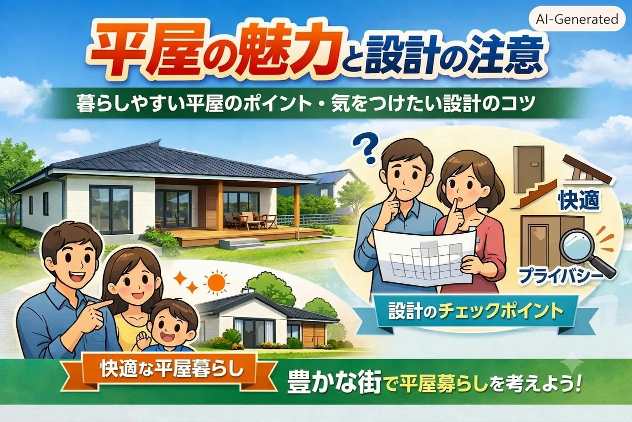 豊山町平屋の動線と採光設計のポイント