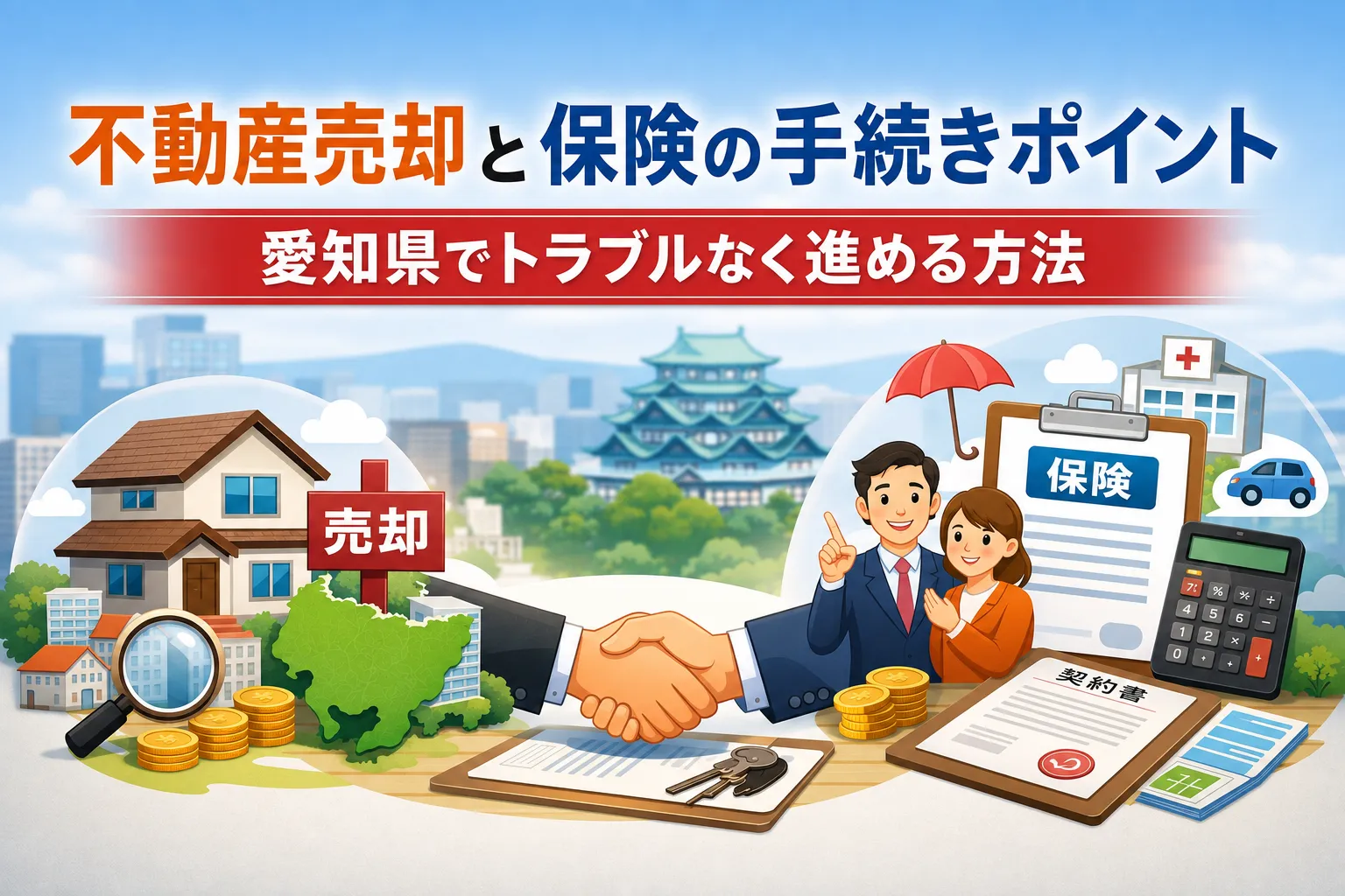 不動産売却と保険の手続きポイント愛知県でトラブルなく進める方法