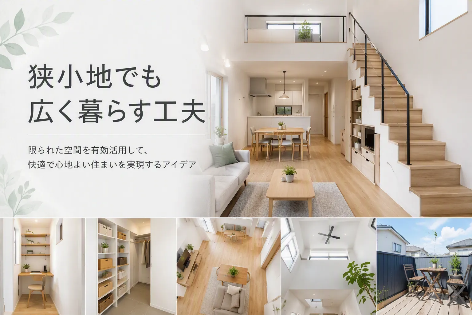 豊山町狭小地の収納と吹抜け設計