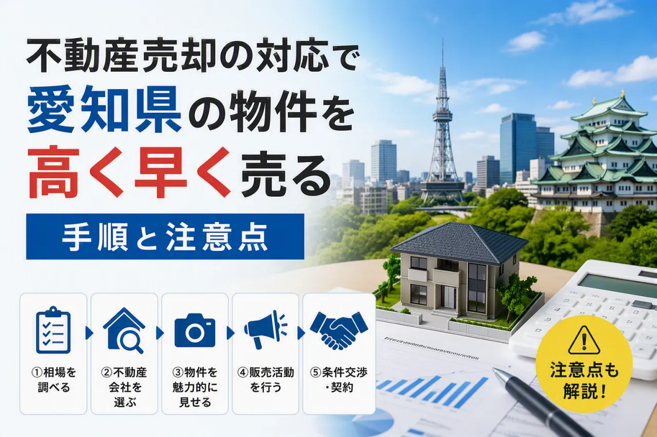 不動産売却の対応で愛知県の物件を高く早く売る手順と注意点