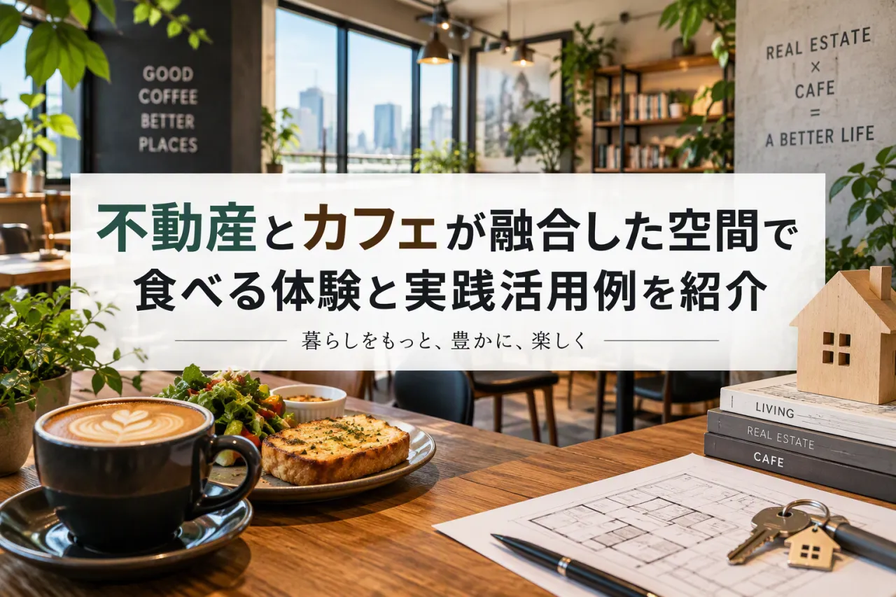 不動産とカフェが融合した空間で食べる体験と実践活用例を紹介