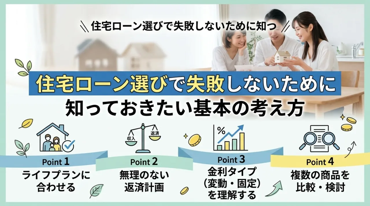 住宅ローンは「金利」だけで選ばない