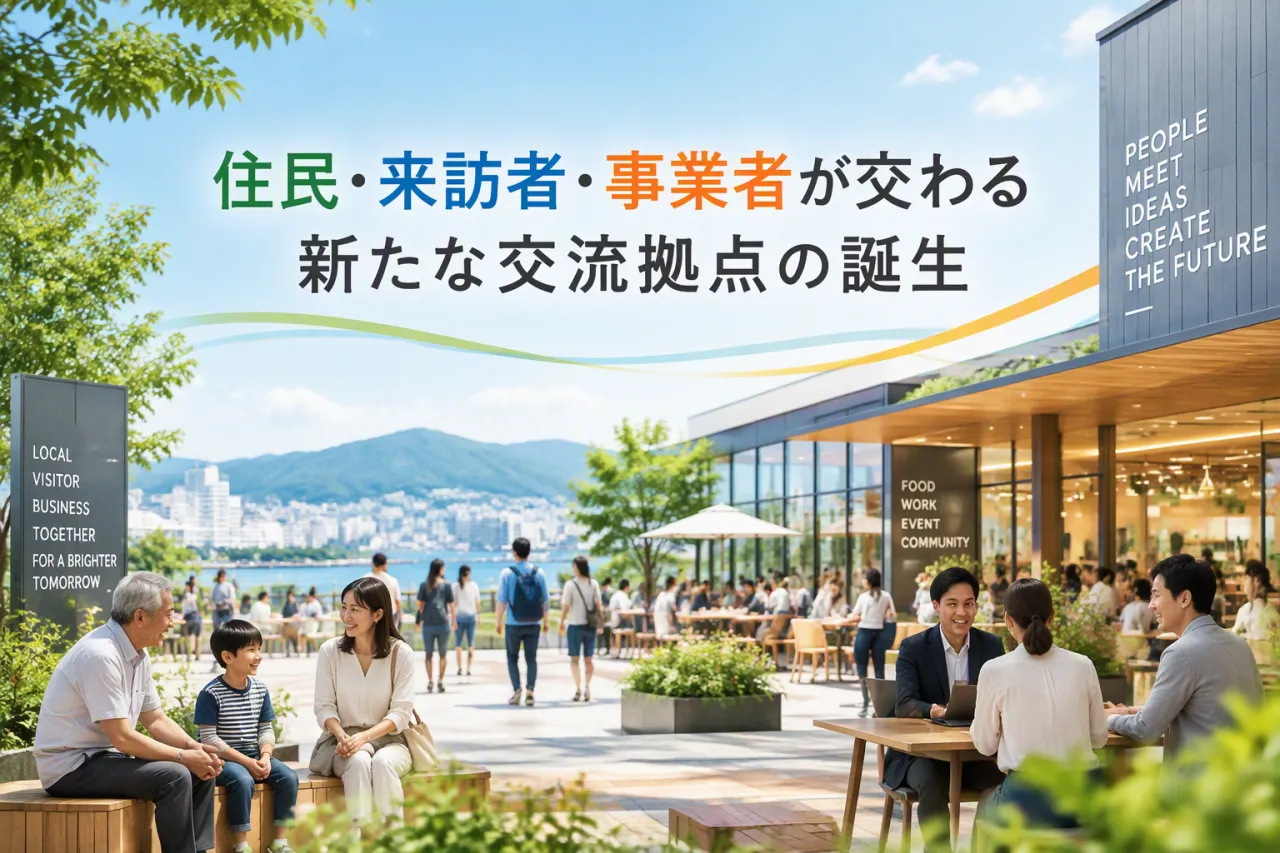 住民・来訪者・事業者が交わる新たな交流拠点の誕生