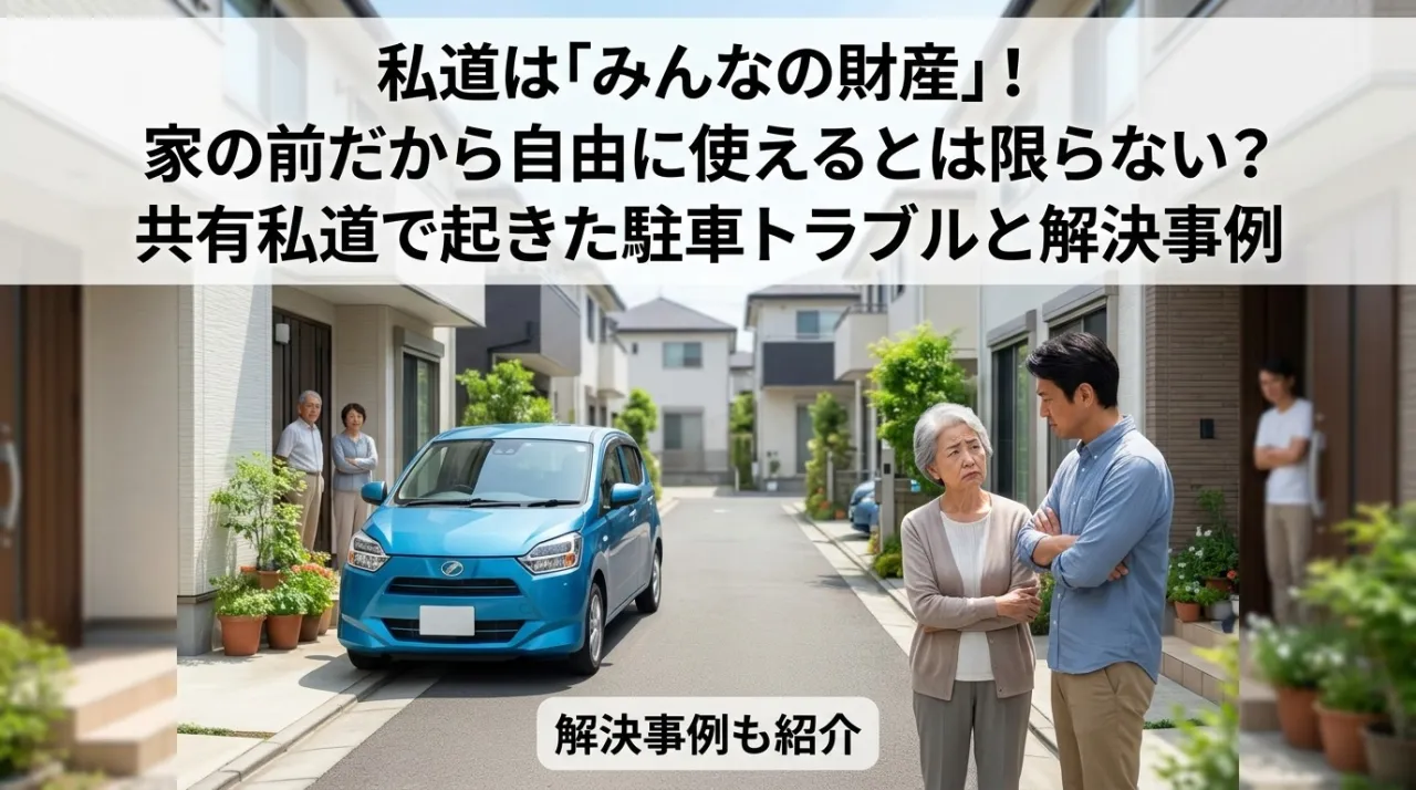 私道は「みんなの財産」!家の前だから自由に使えるとは限らない?共有私道で起きた駐車トラブルと解決事例