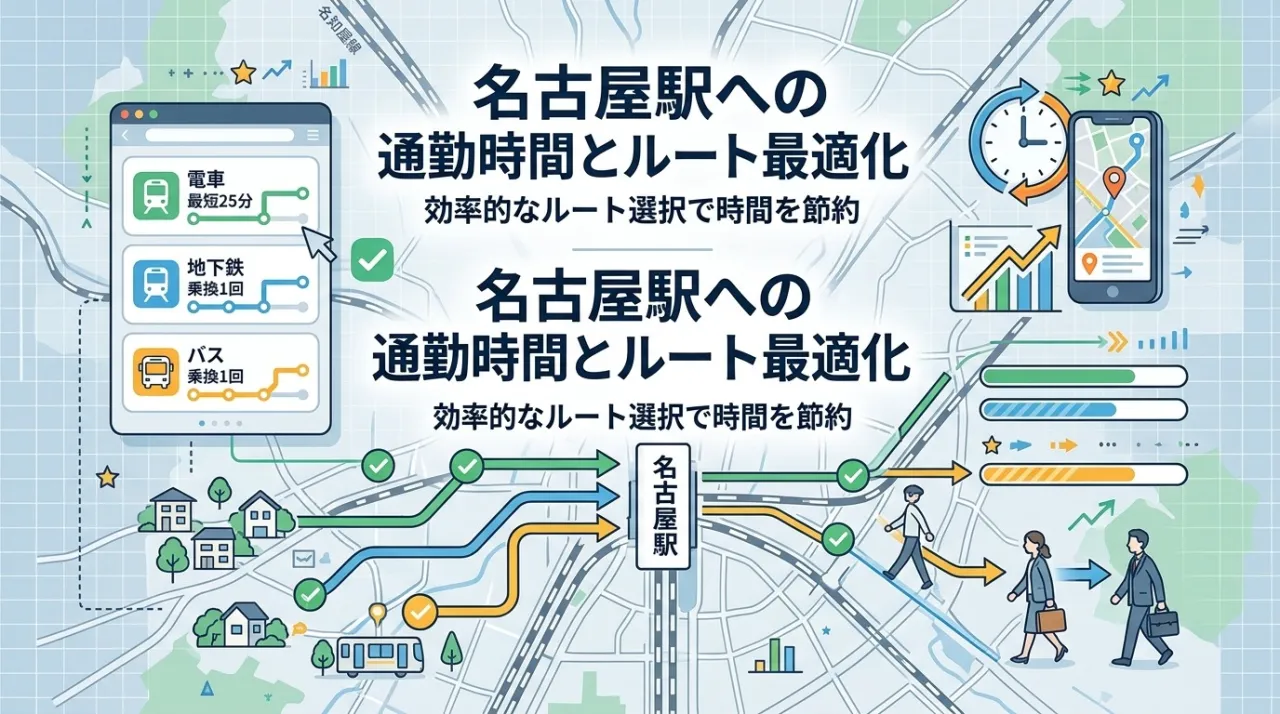 豊山町から名古屋駅通勤最適ルート