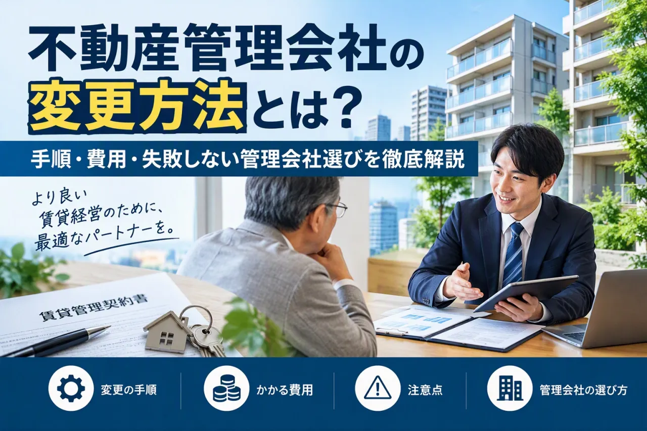 不動産管理会社の変更方法とは?手順・費用・失敗しない管理会社選びを徹底解説