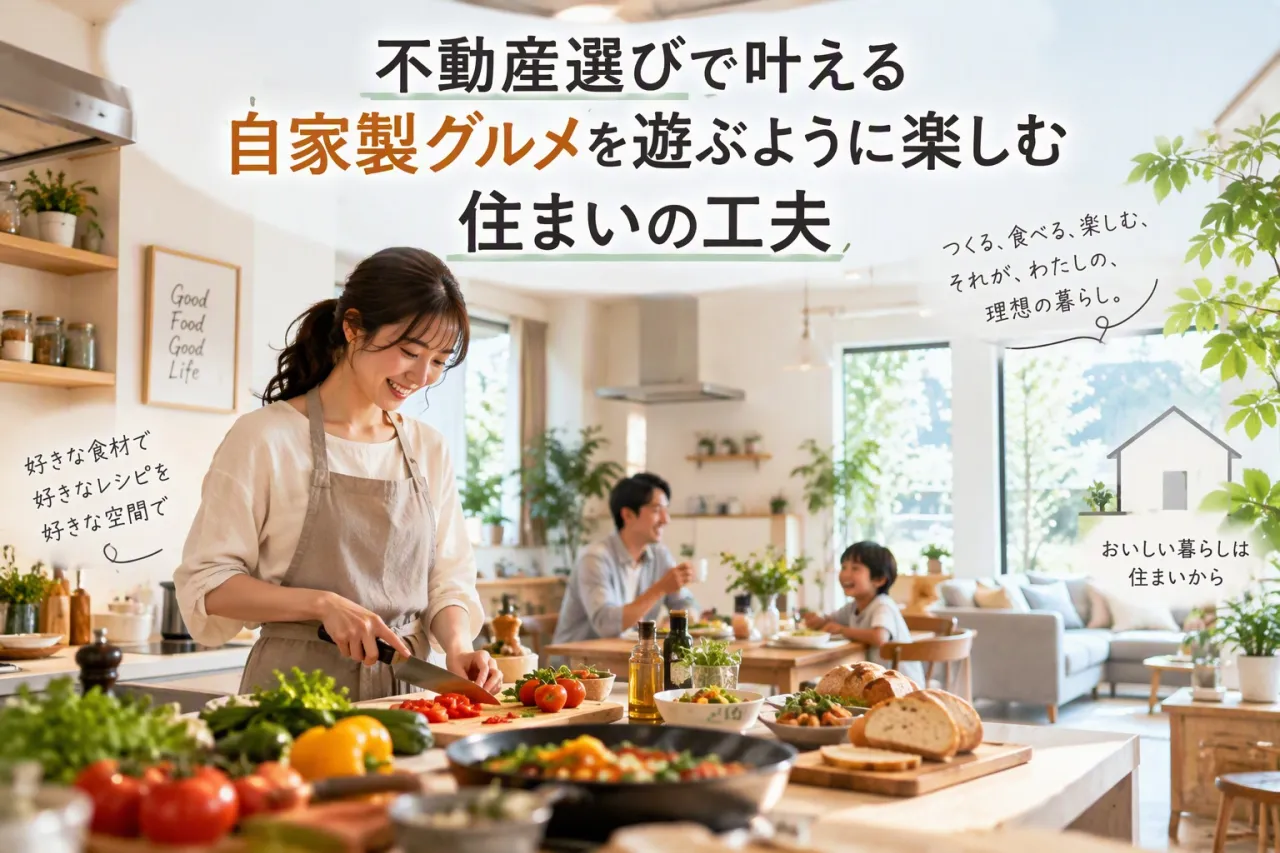 不動産選びで叶える自家製グルメを遊ぶように楽しむ住まいの工夫